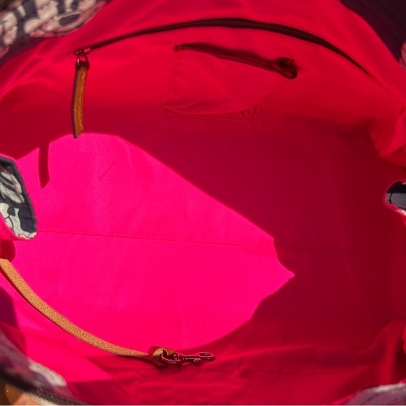 Vintage Dooney & Bourke Mickey Faces Large Domed Satchel Rare GUC - Picture 9 of 17